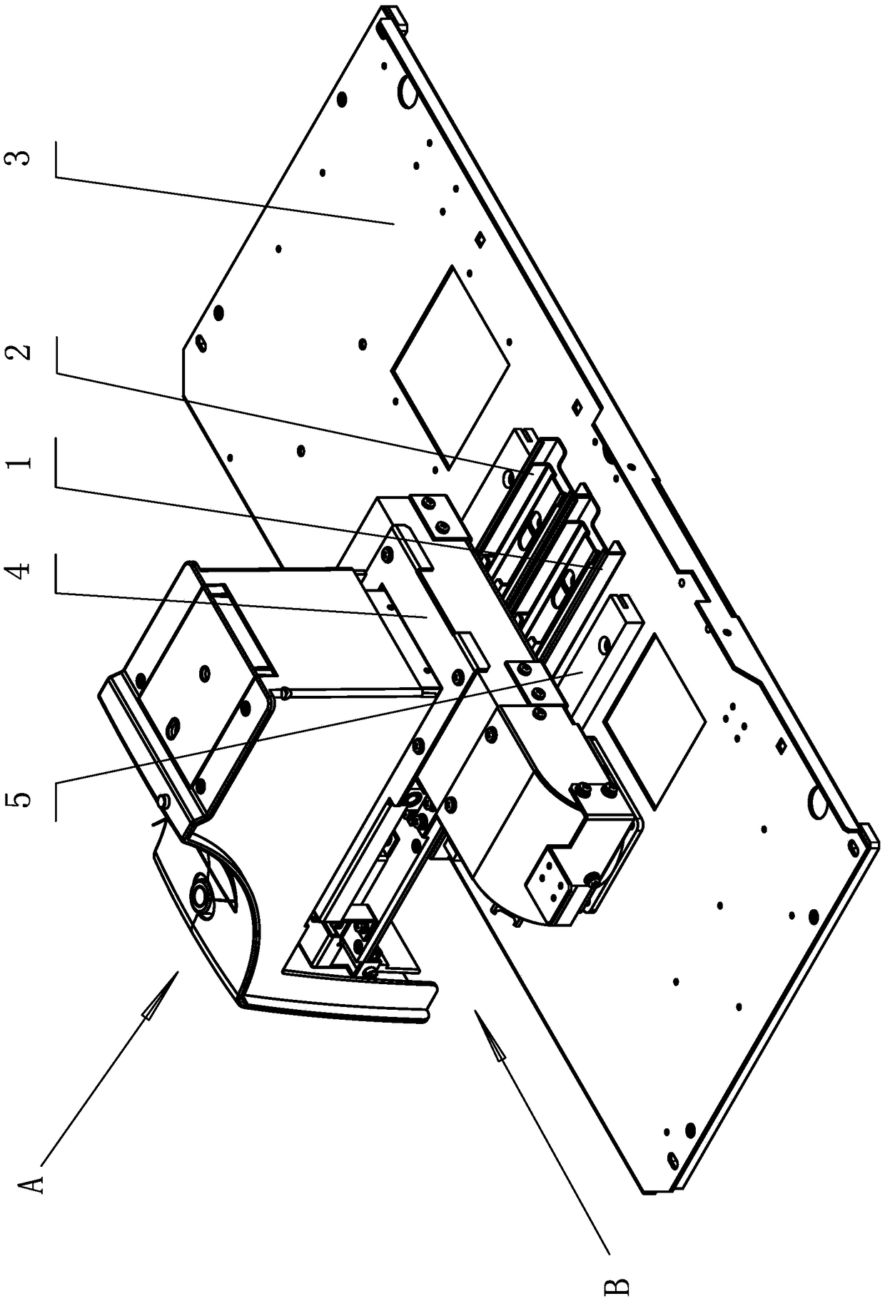 Blood detecting instrument sliding device