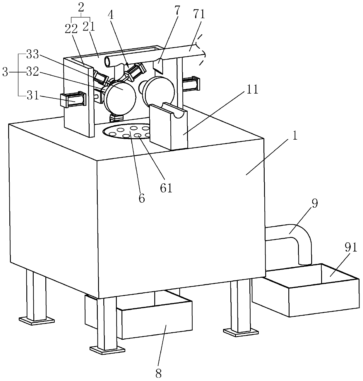 High-efficiency flat milling machine