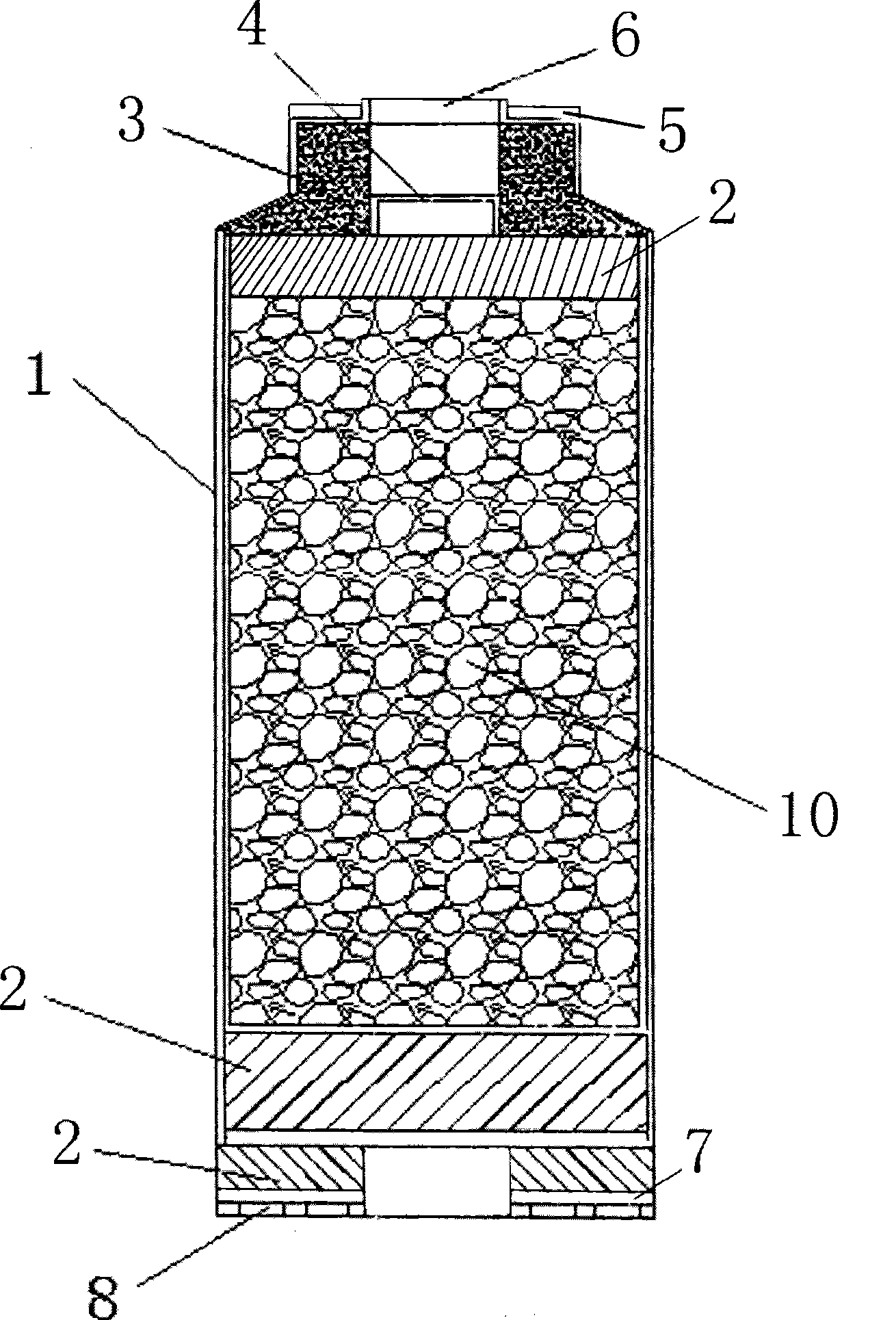 Filter element changeable filter material