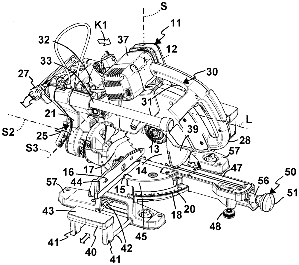 Machine tool with a support piece