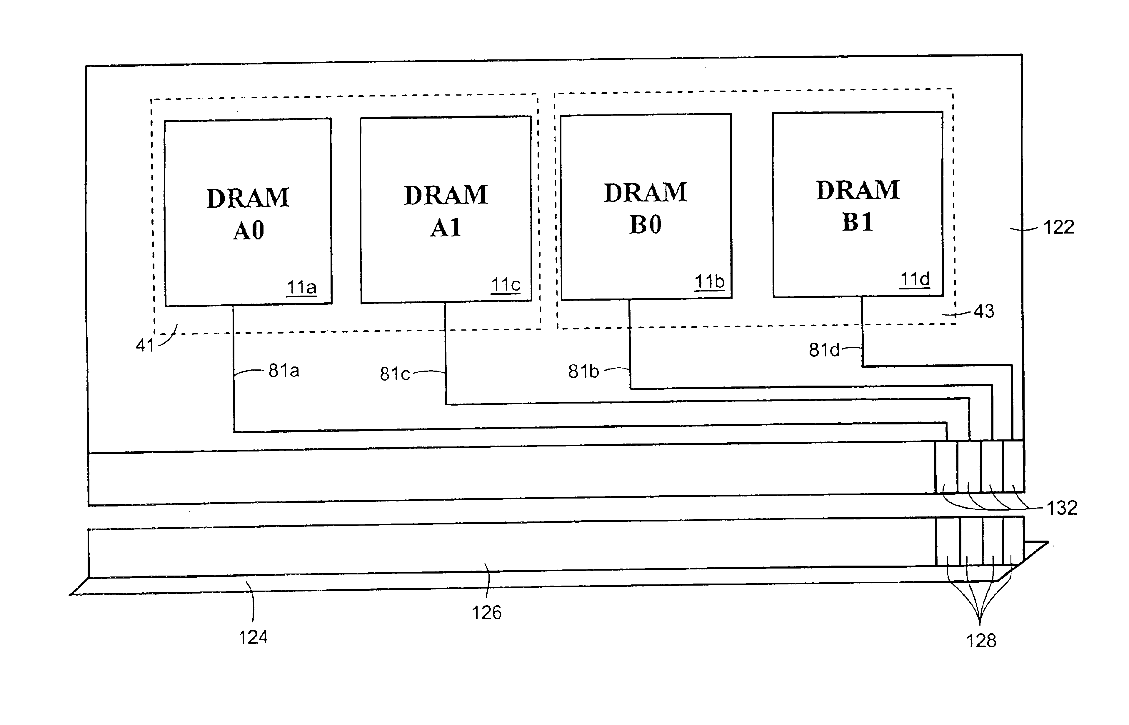 Method for selecting one or a bank of memory devices