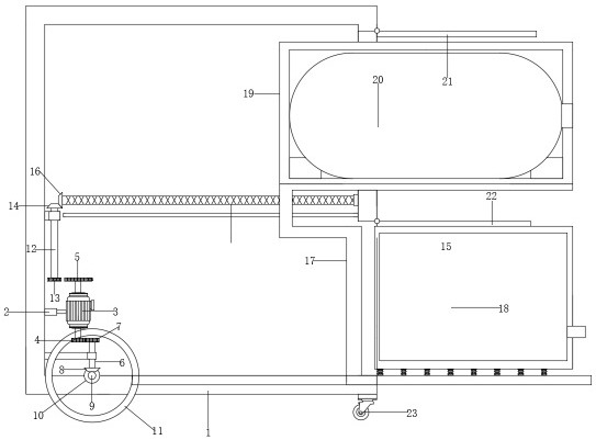 Gas shielded welding all-in-one machine convenient to move