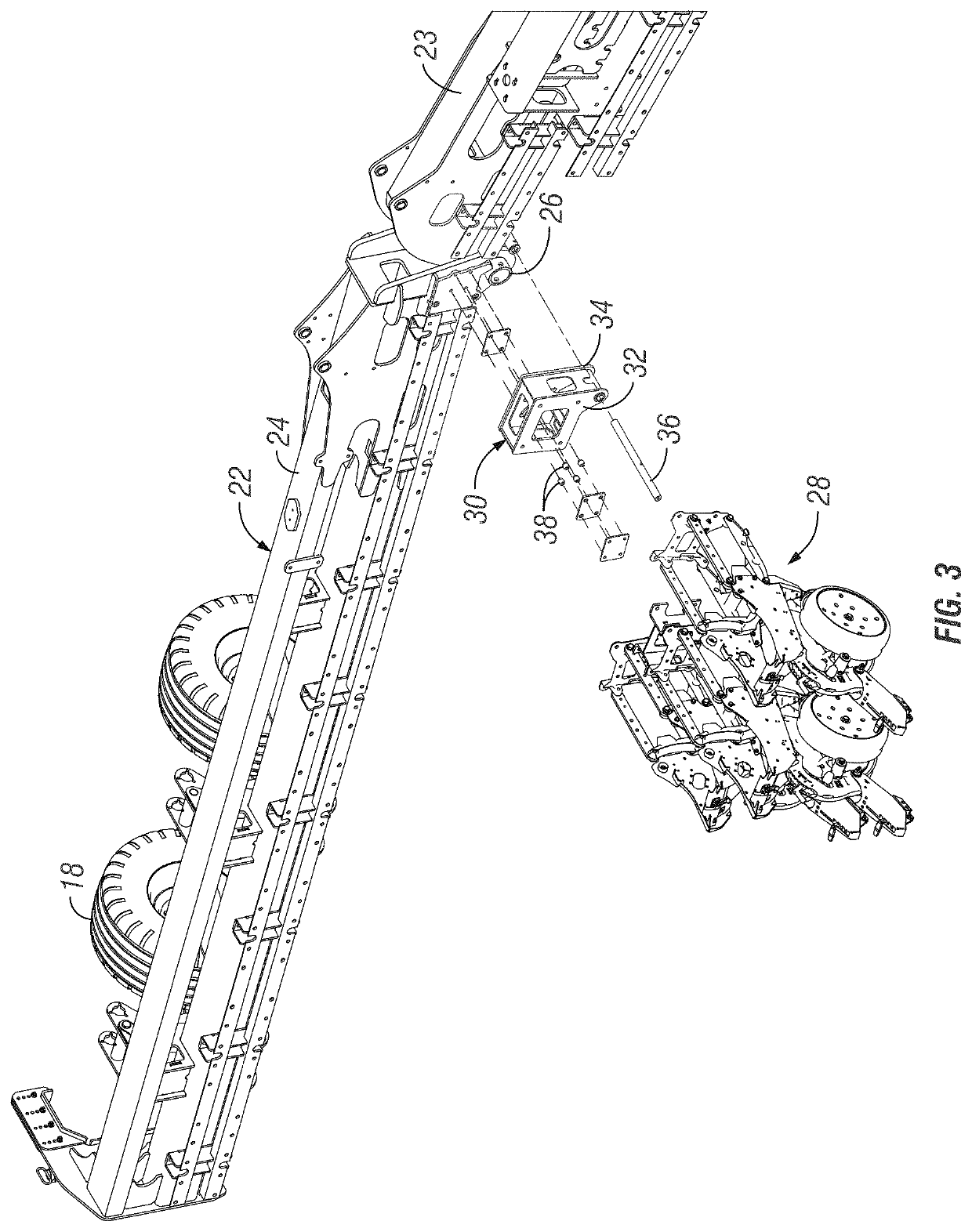 Wing flex apparatus for agricultural planter