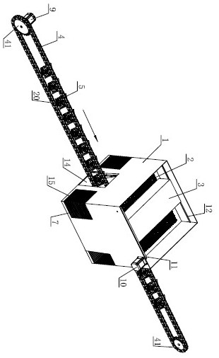 Swab flocking device and swab fluff blowing and flocking process