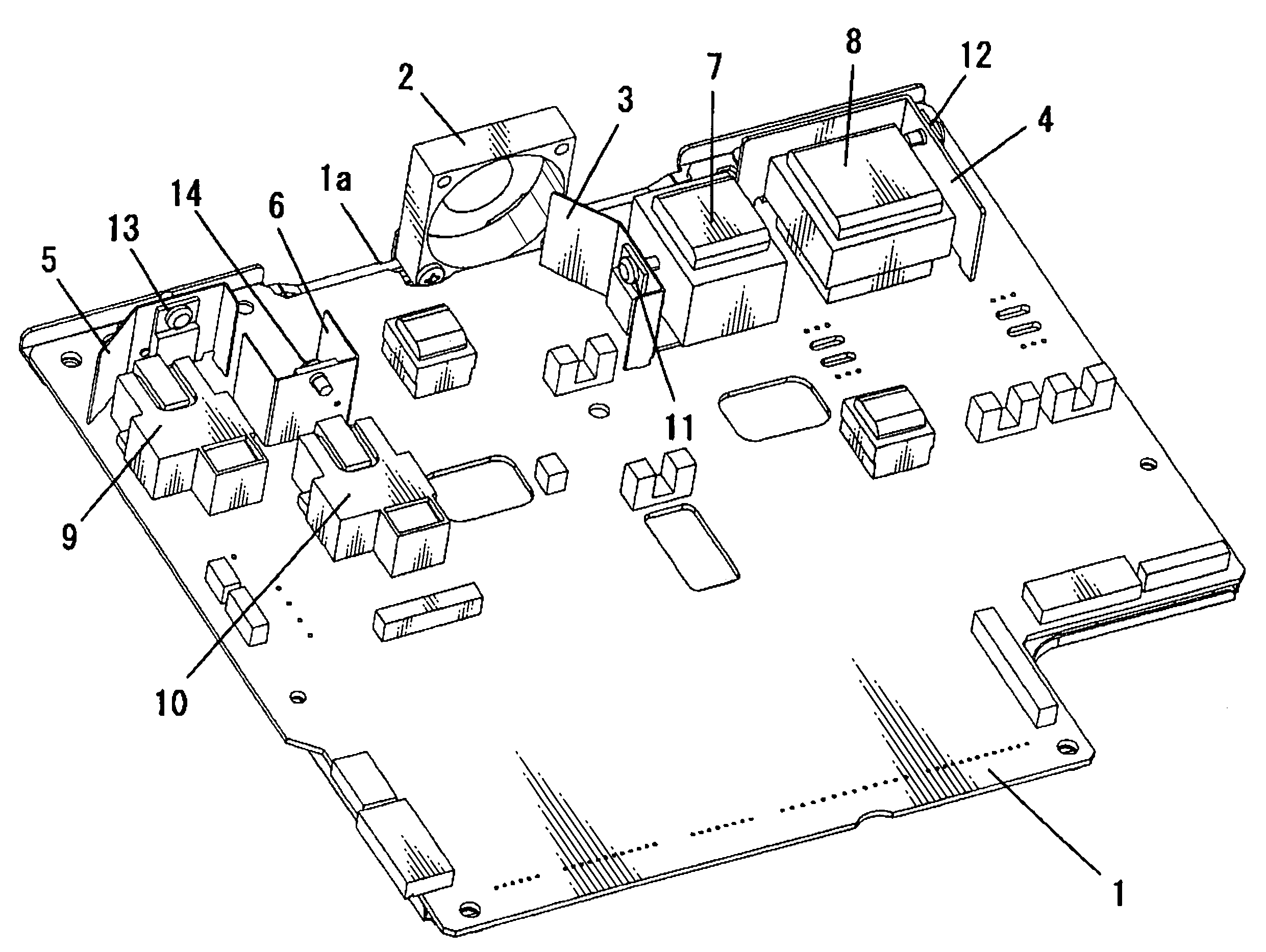 Cooling mechanism for circuit board