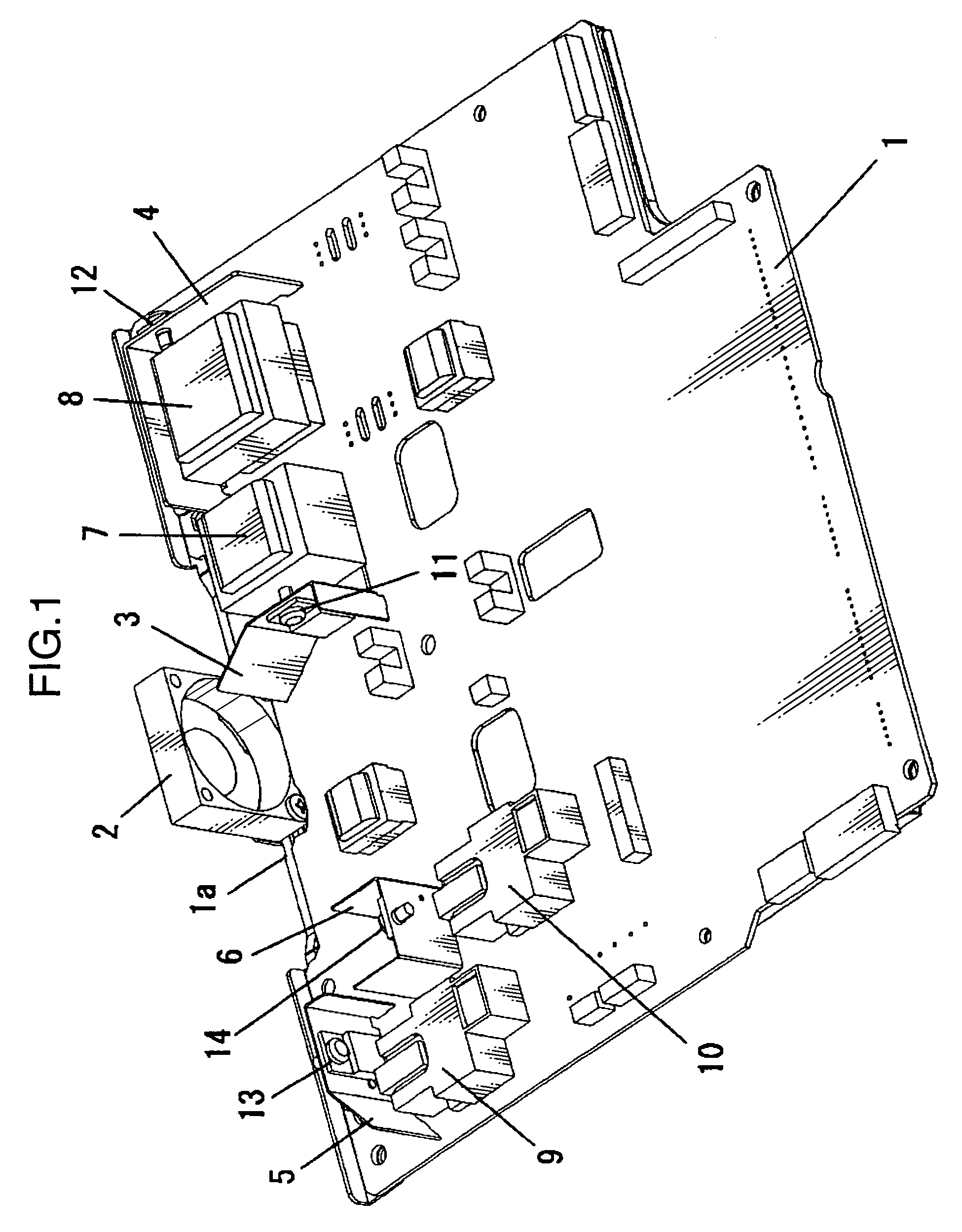 Cooling mechanism for circuit board