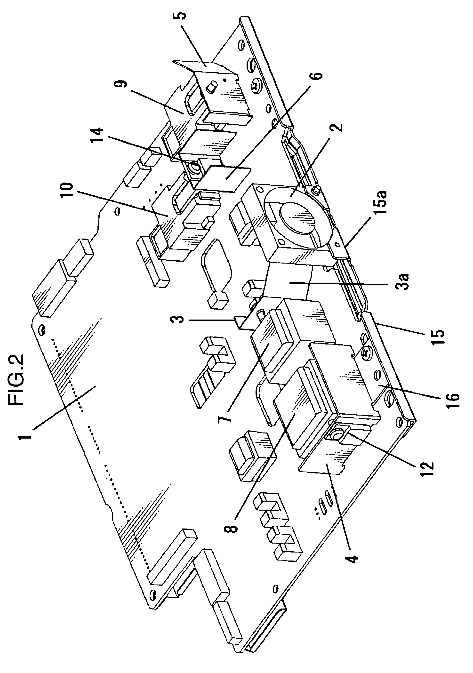 Cooling mechanism for circuit board