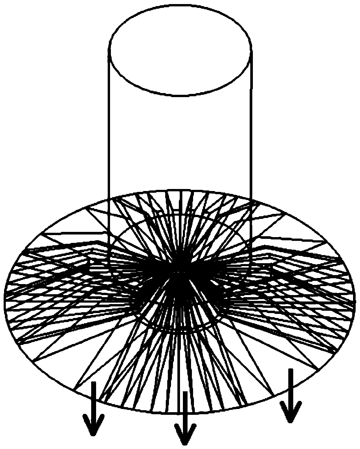 Low-Re (Reynolds)-number efficient air supply device for corridor