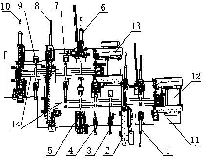 Telescopic rod assembly production line