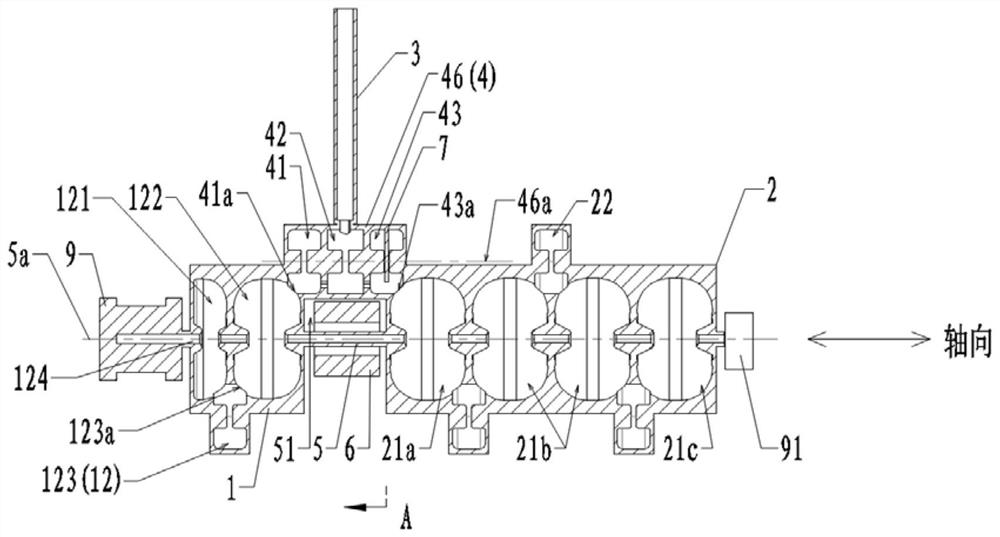 Standing wave accelerating tube and accelerating device