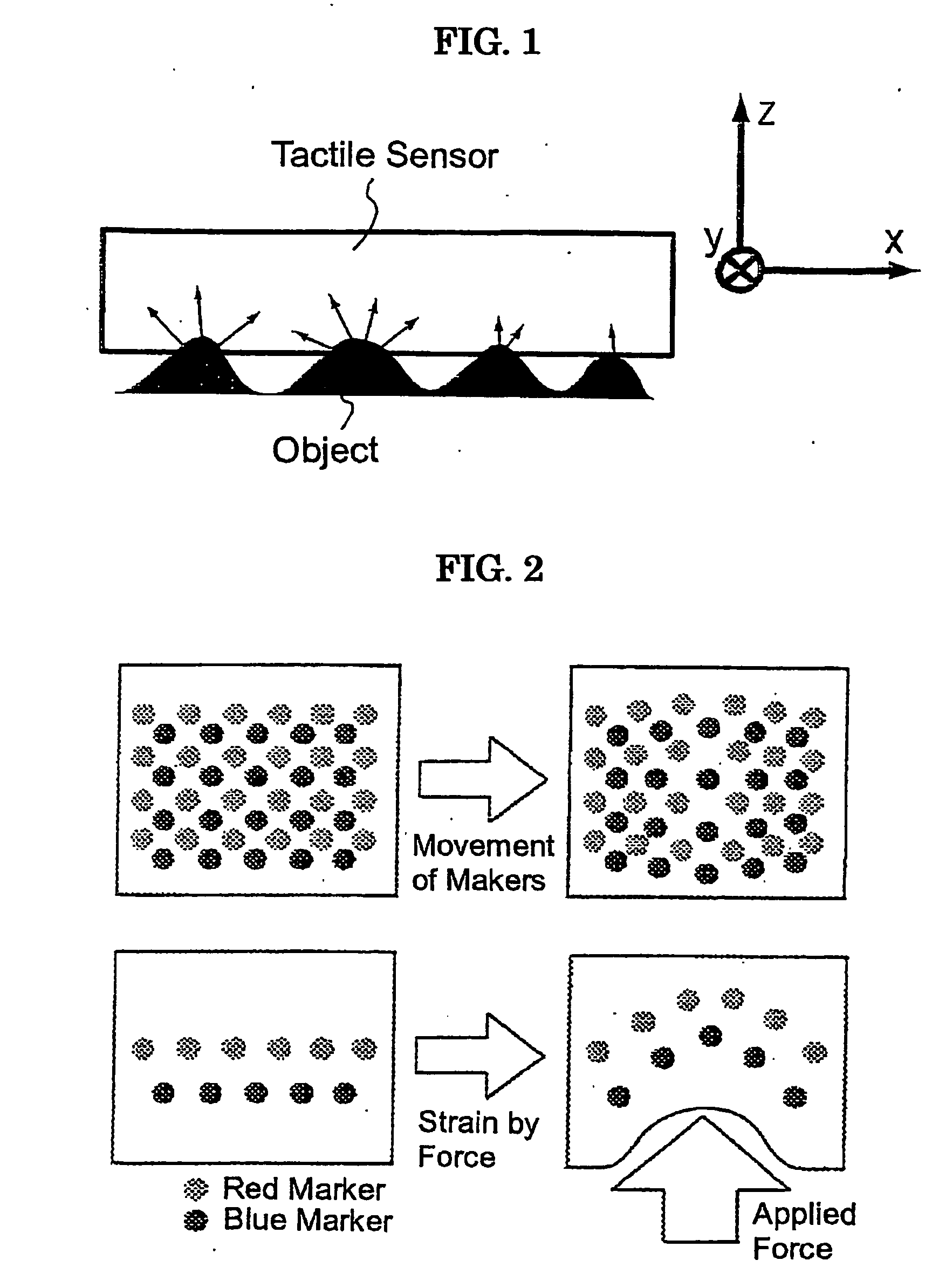 Optical tactile sensor and method of reconstructing force vector distribution using the sensor