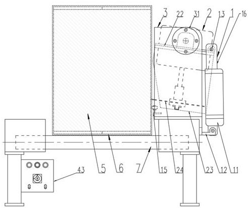 Cutting device for CXJ-003 type opening machine tobacco leaf box binding tape and cutting method thereof