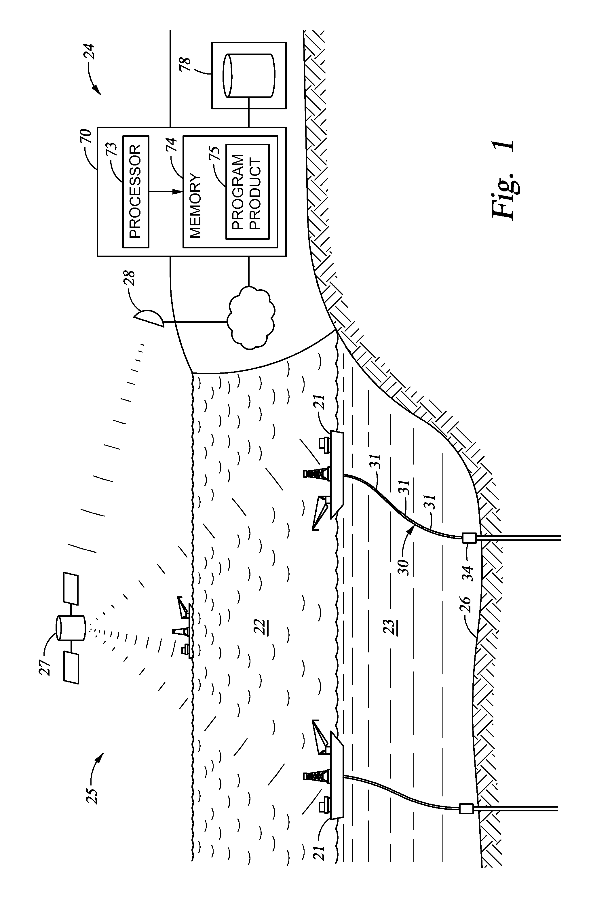 Marine composite riser for structural health monitoring using piezoelectricity