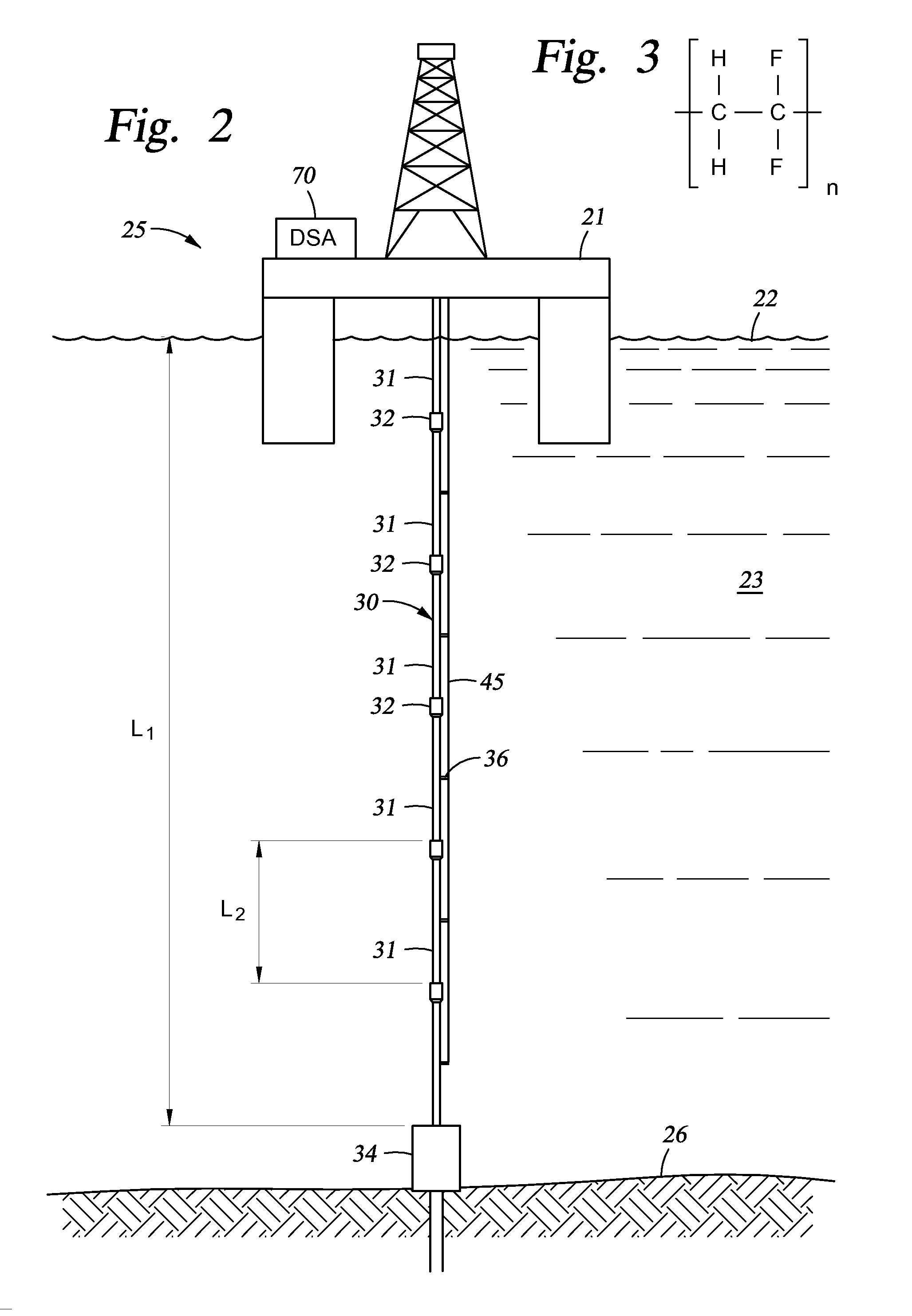 Marine composite riser for structural health monitoring using piezoelectricity