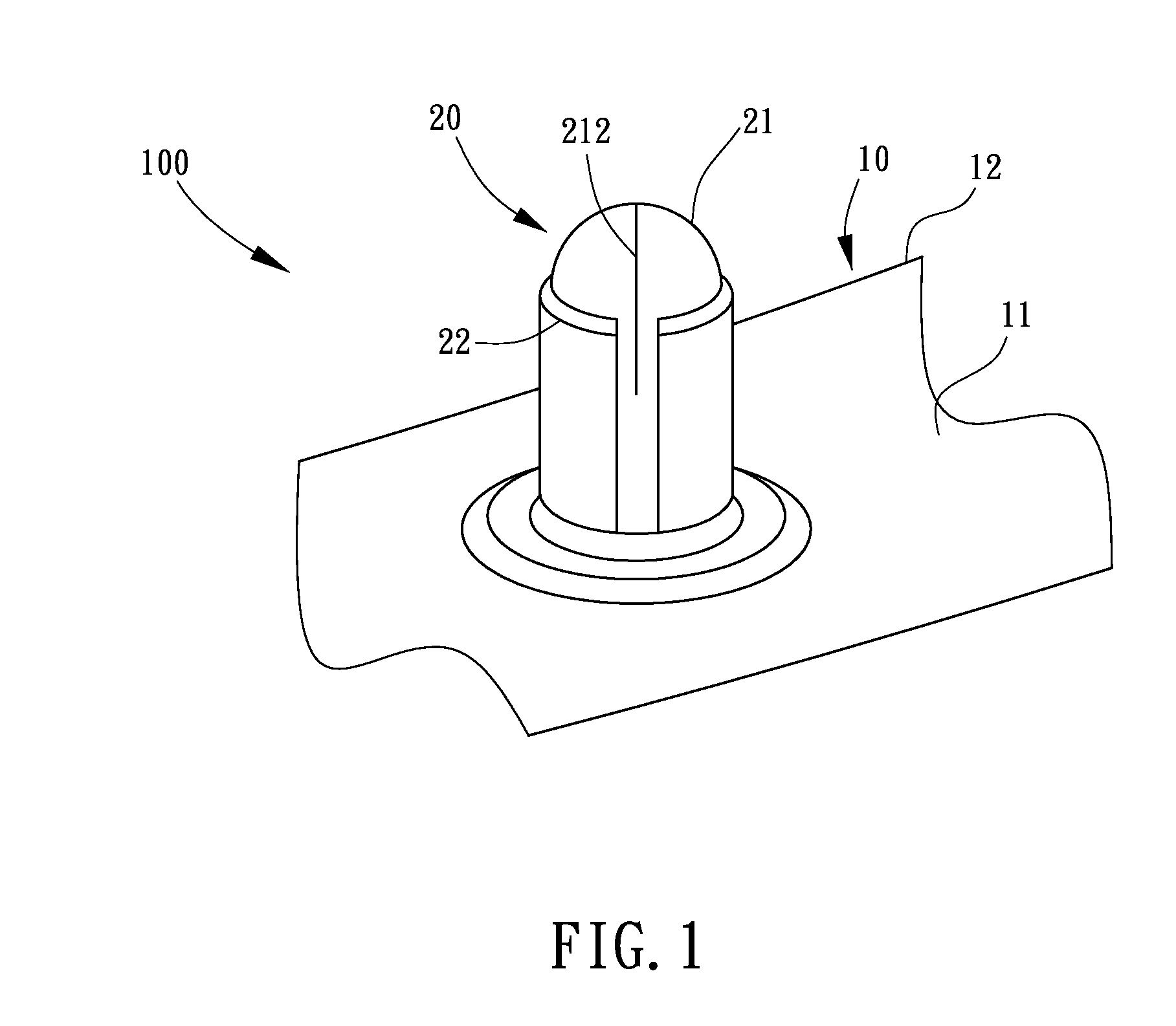 Plastic formed inflation mouth structure