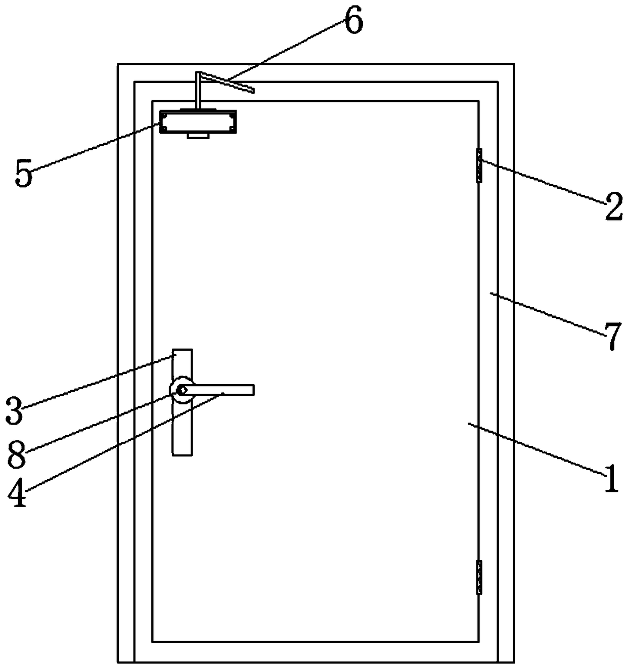 Fireproof door facilitating external rescue