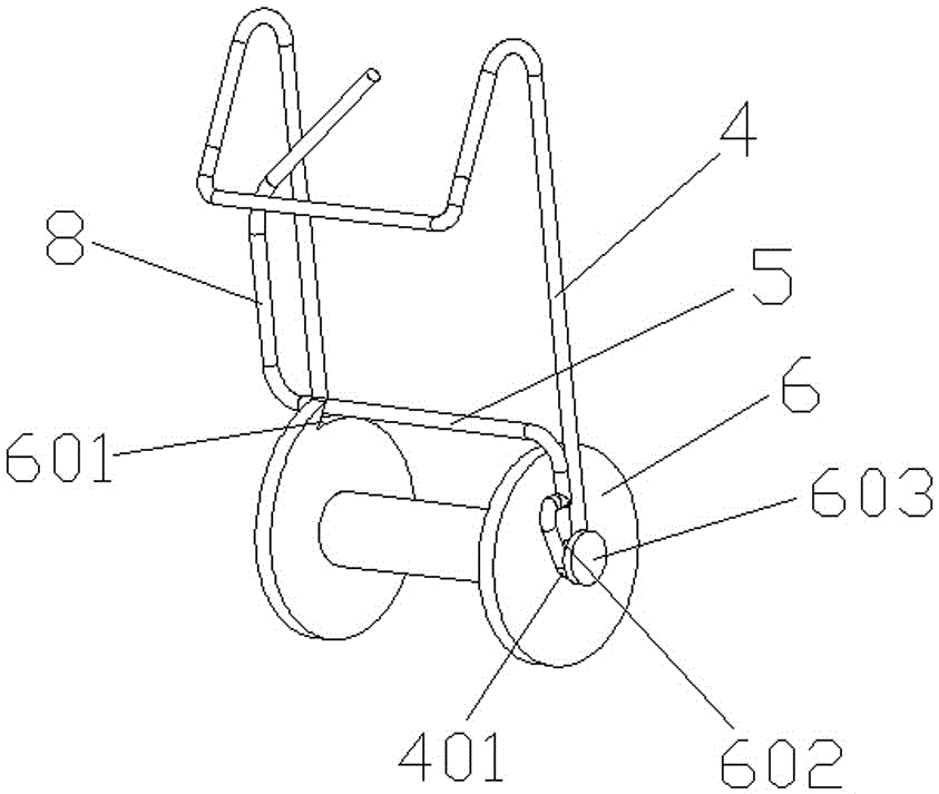 Plant stem suspending device and working method thereof