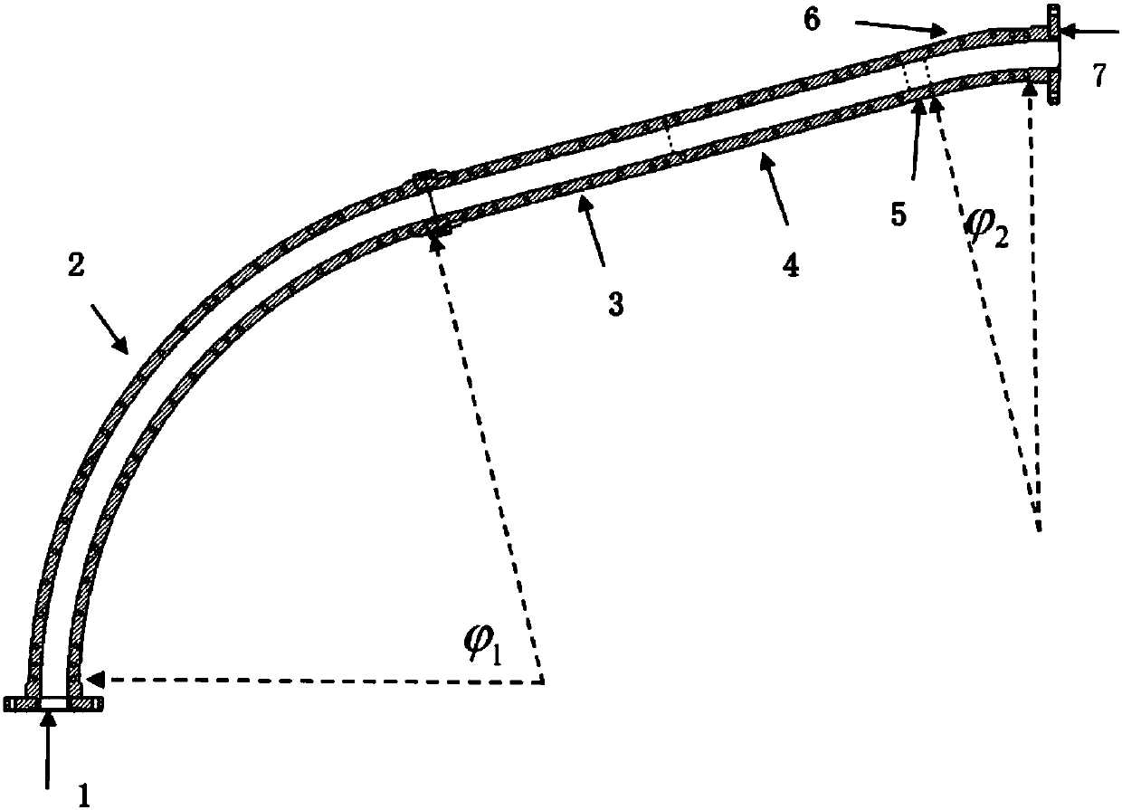 90-degree over-mode waveguide TE01-TM11 mode converter