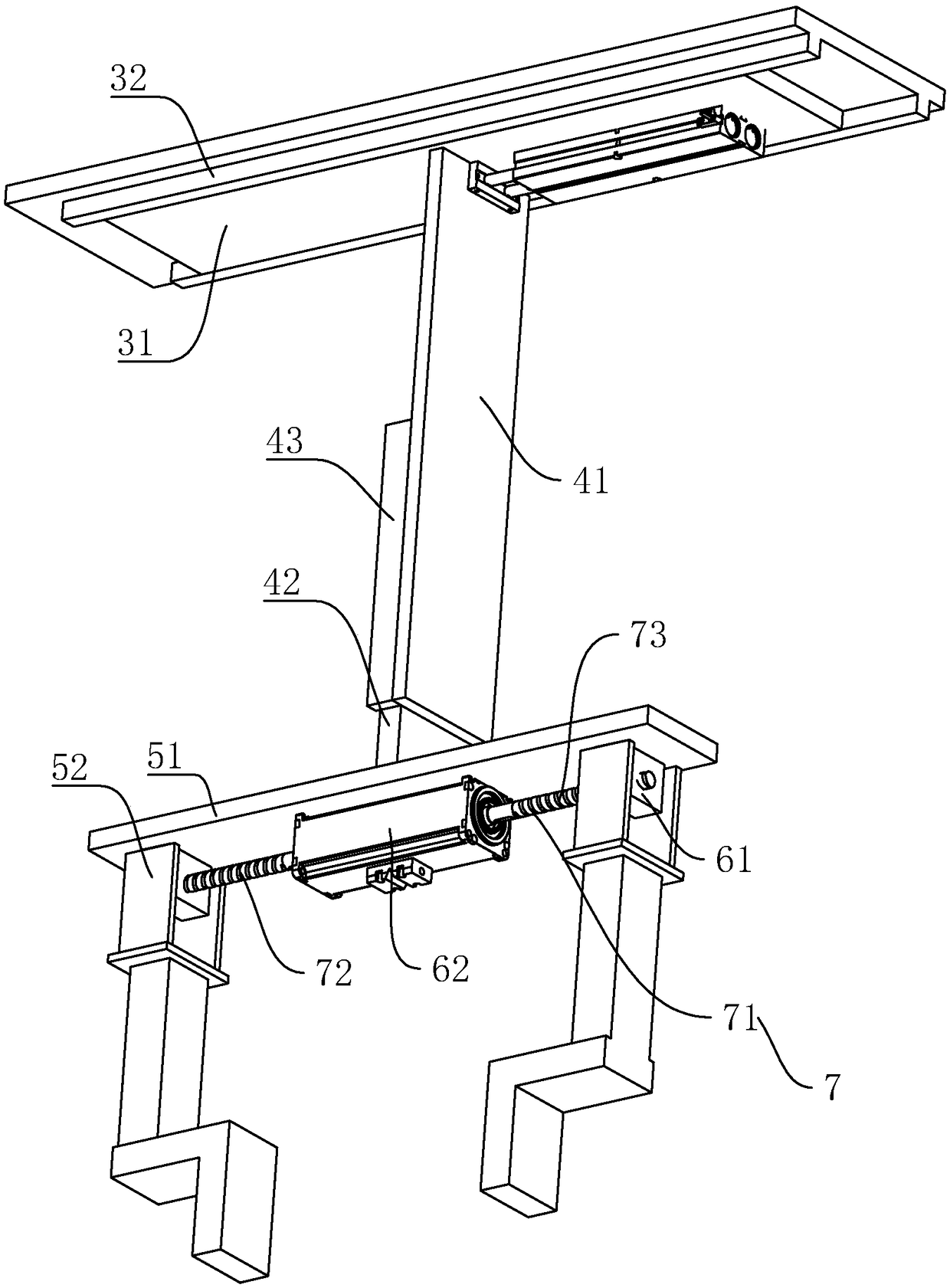 Mechanical grabbing hand for scaffold