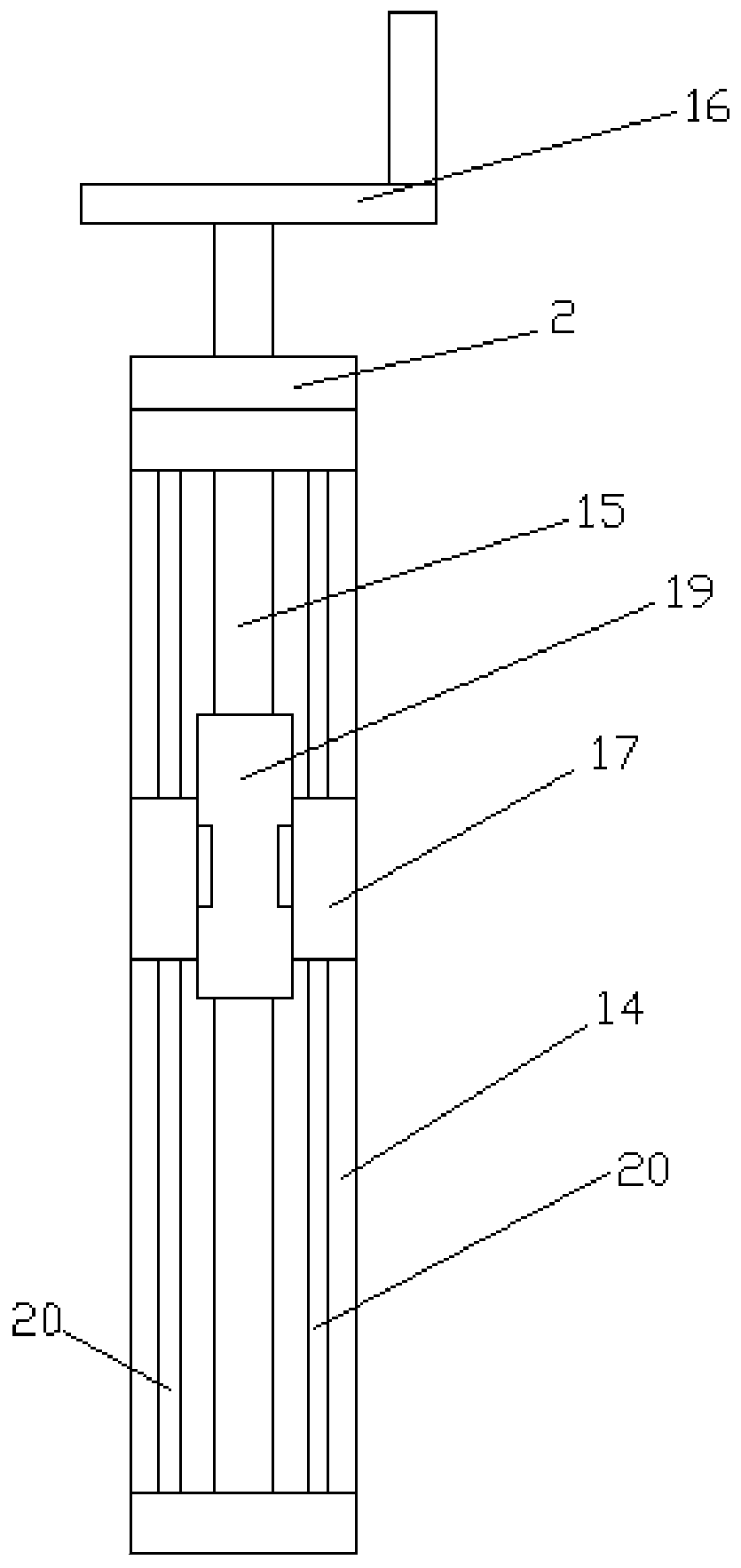 Liquid viscosity coefficient measuring device and working method