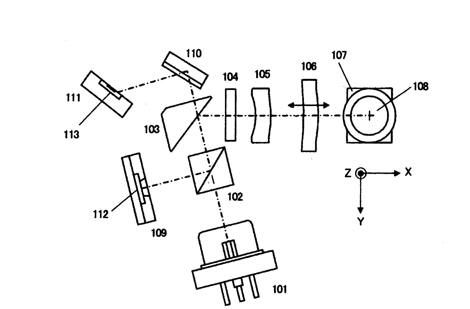 Optical head and apparatus for optically recording and reproducing information