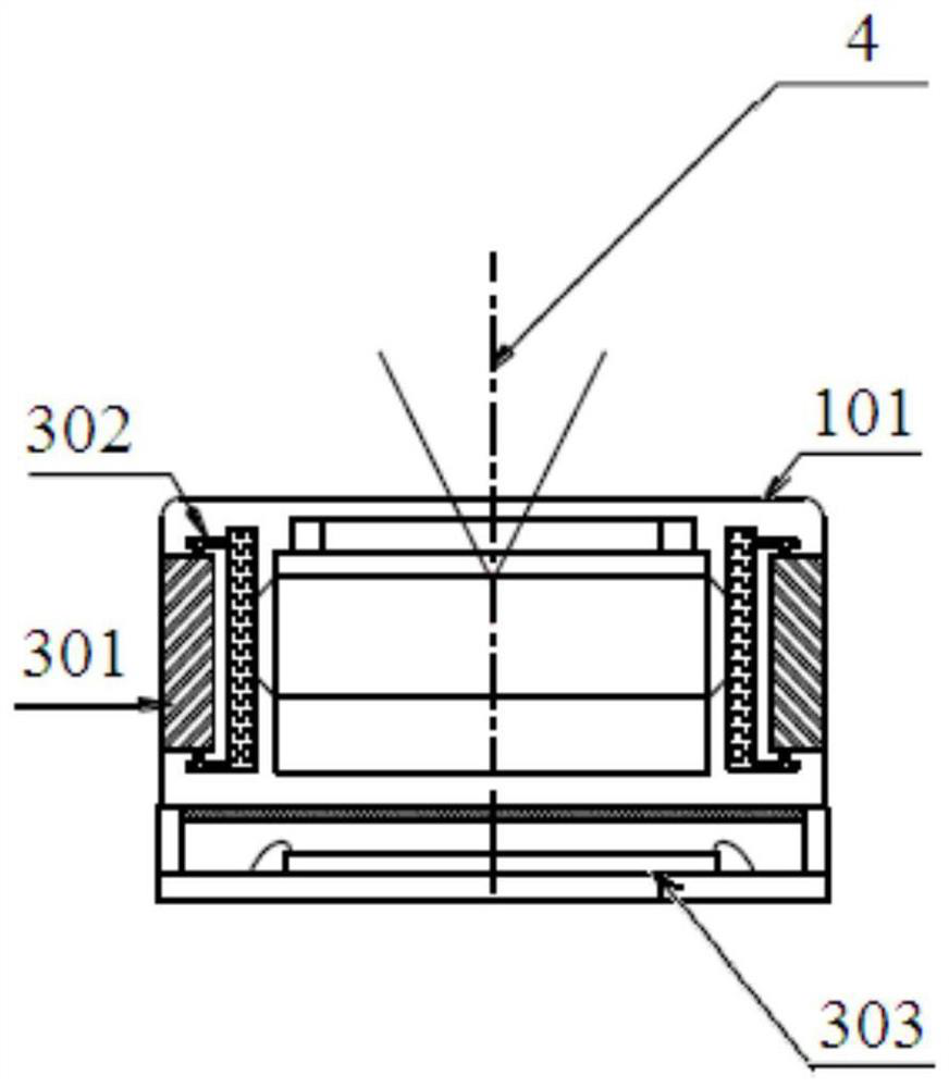 A miniature anti-shake iris recognition module and terminal equipment