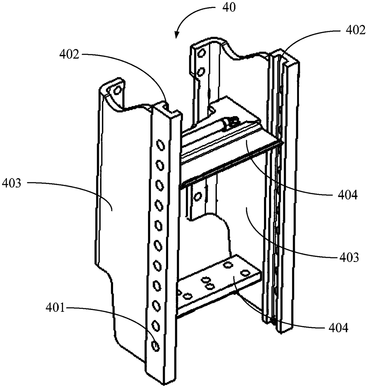 Novel drawing and hanging mechanism for tractor and tractor with mechanism