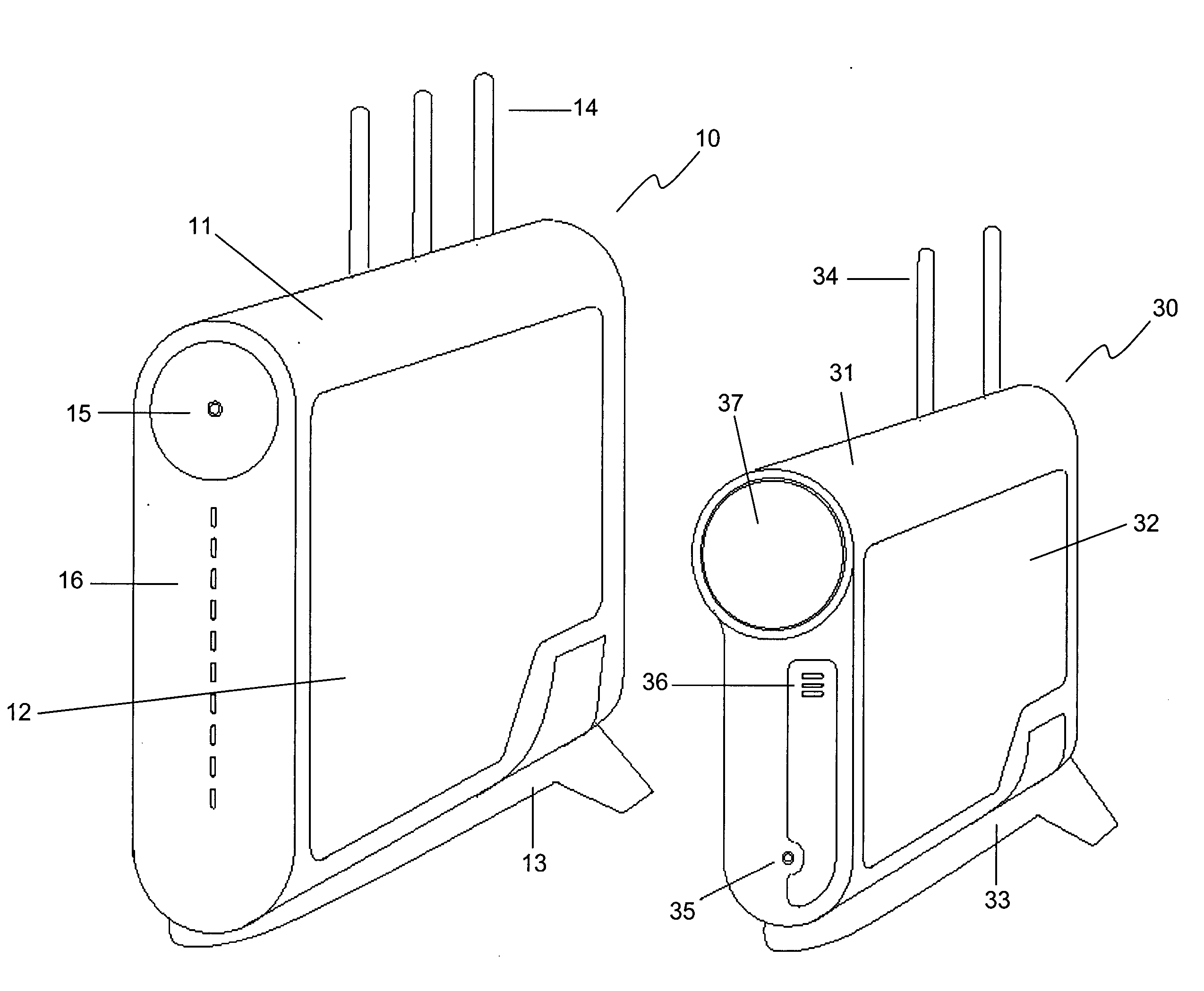 Wireless video surveillance system and method with external removable recording