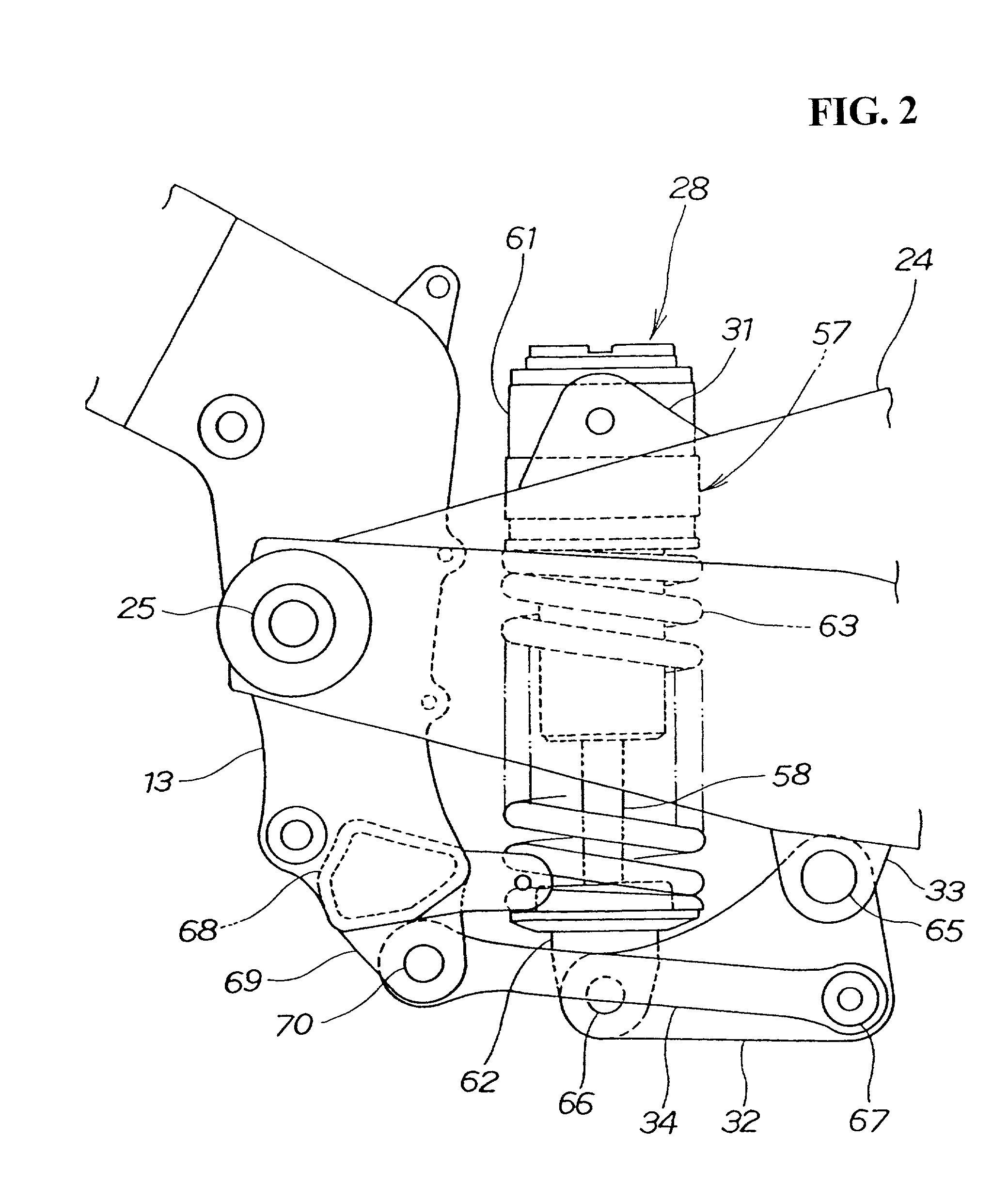 Vehicle frame structure for motorcycles