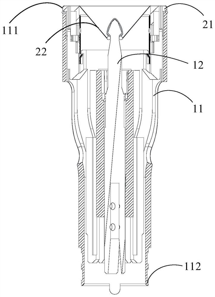 Guide piece and circular tube type anastomat