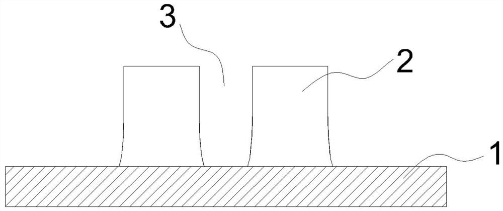 High-frequency IMPATT diode mesa die structure and preparation method thereof