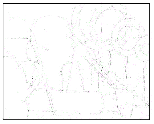 Method for achieving up-sampling of low-resolution depth image based on image features