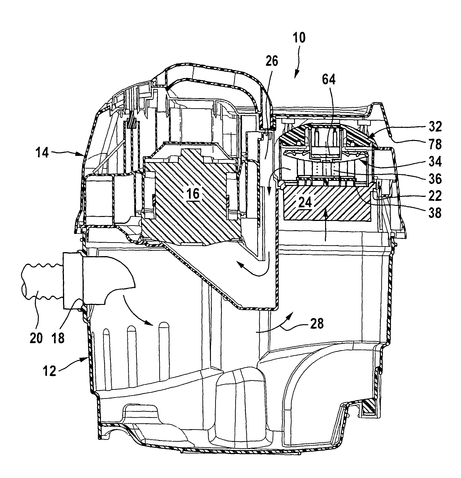 Vacuum cleaning device