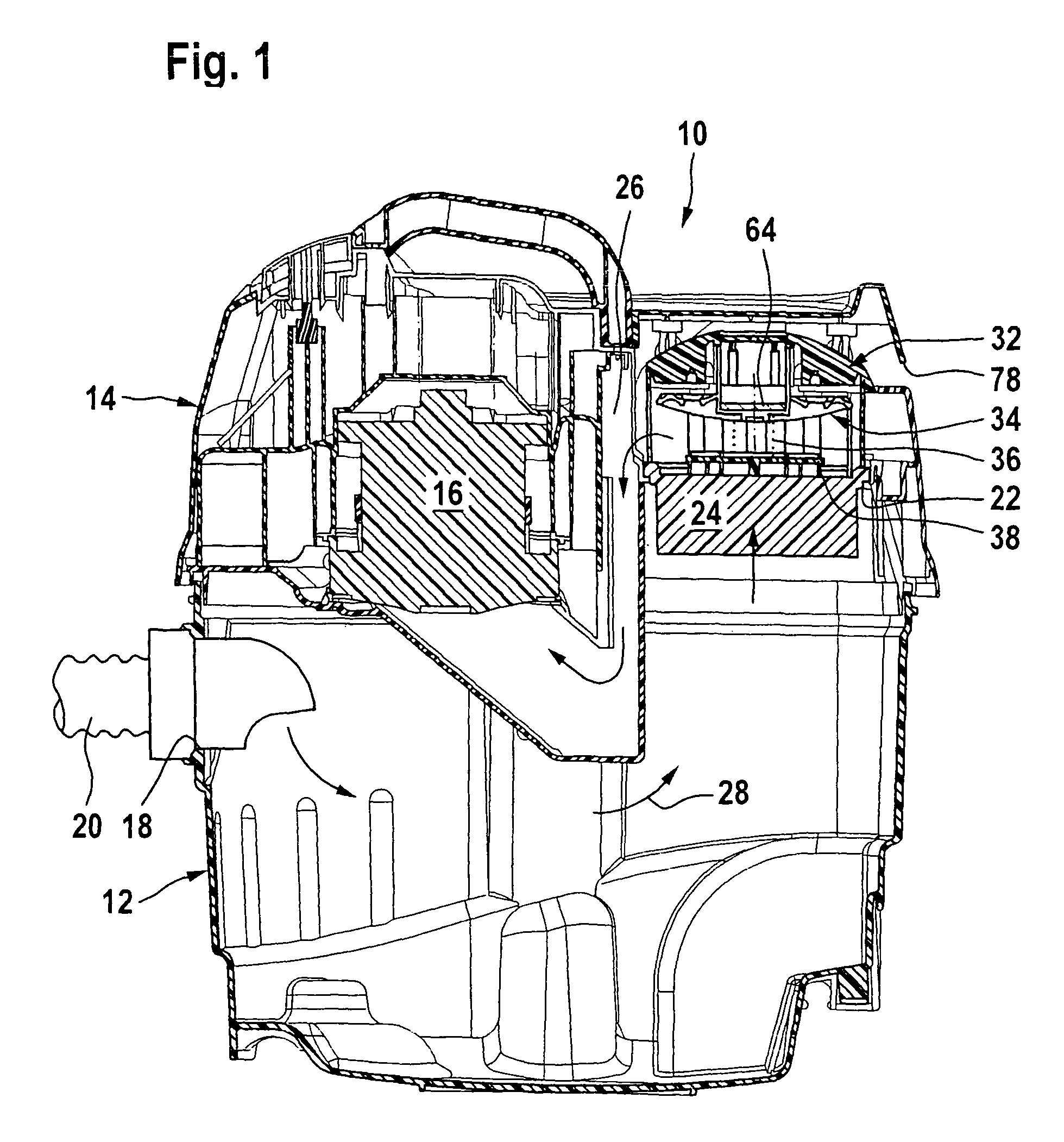 Vacuum cleaning device