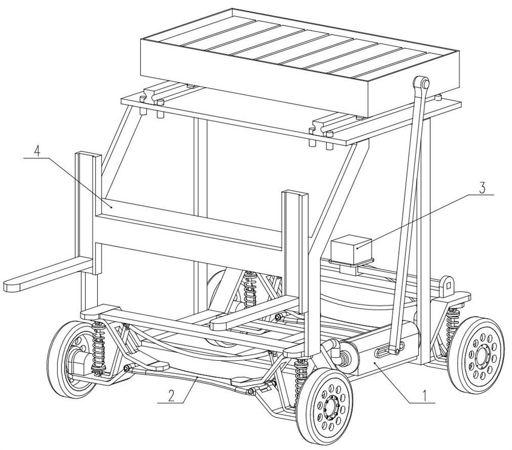 Counterbalanced forklift truck with automatic counterweight balancing function and using method thereof