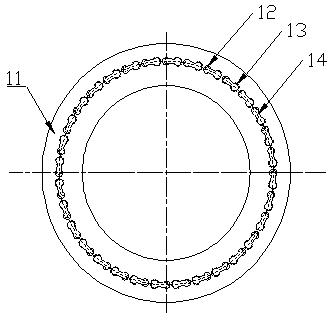 Novel anti-hydrogen-embrittlement TSC pile and production process thereof