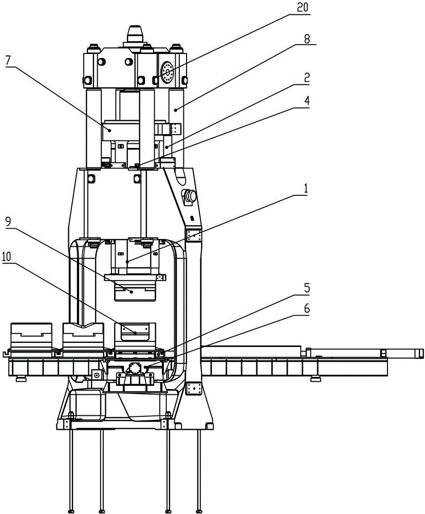 Forging machine with return cylinder anti-unbalance-loading mechanisms and assembling method and using method thereof