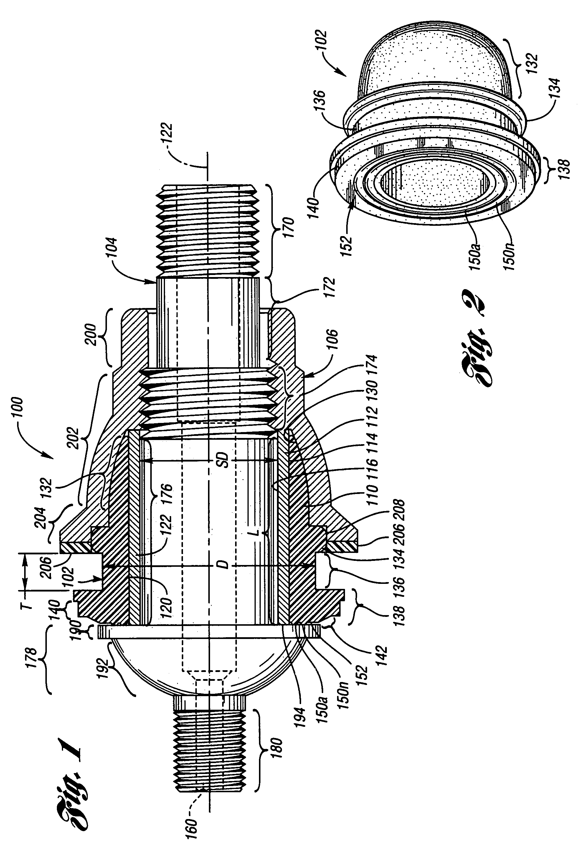 Snap-in grommet for a valve stem assembly