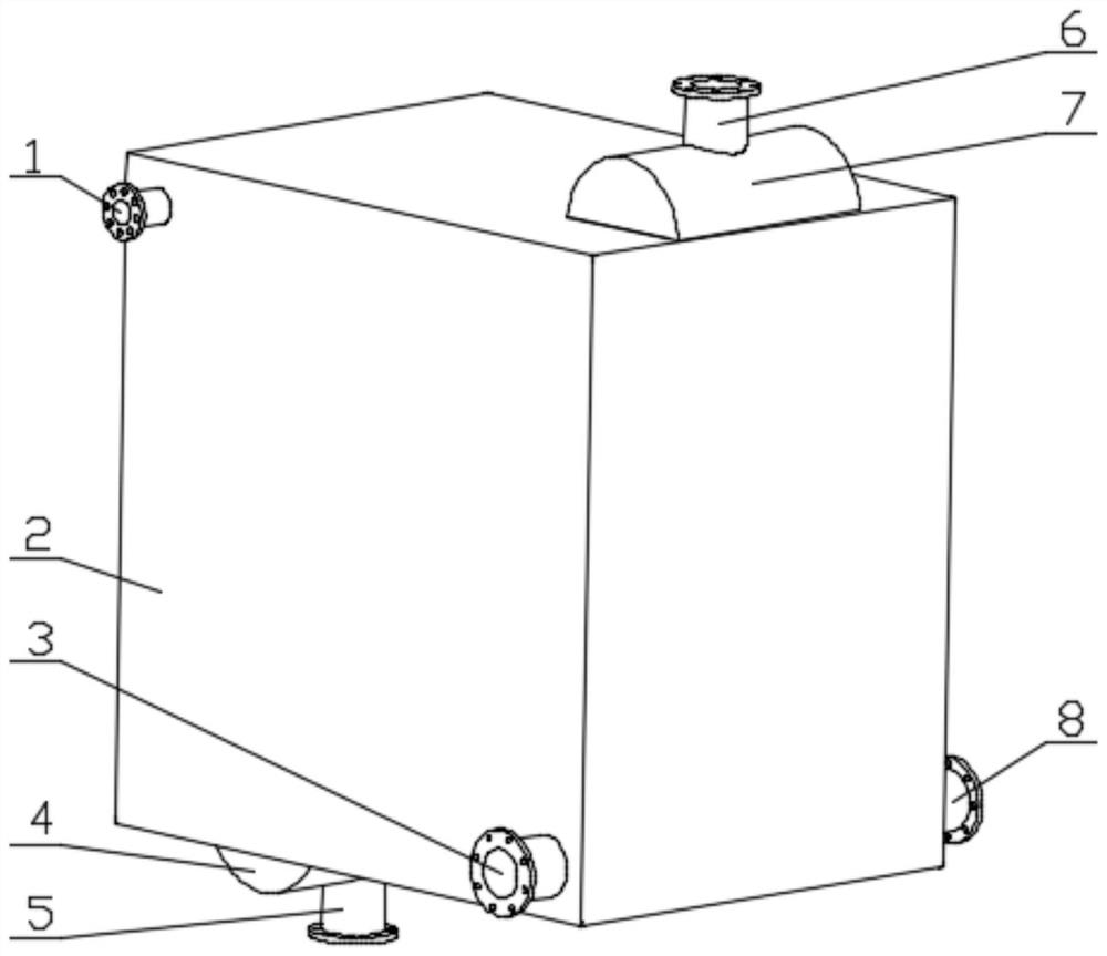 An absorption type fully welded plate and shell heat exchanger