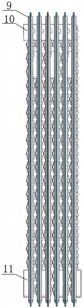 An absorption type fully welded plate and shell heat exchanger