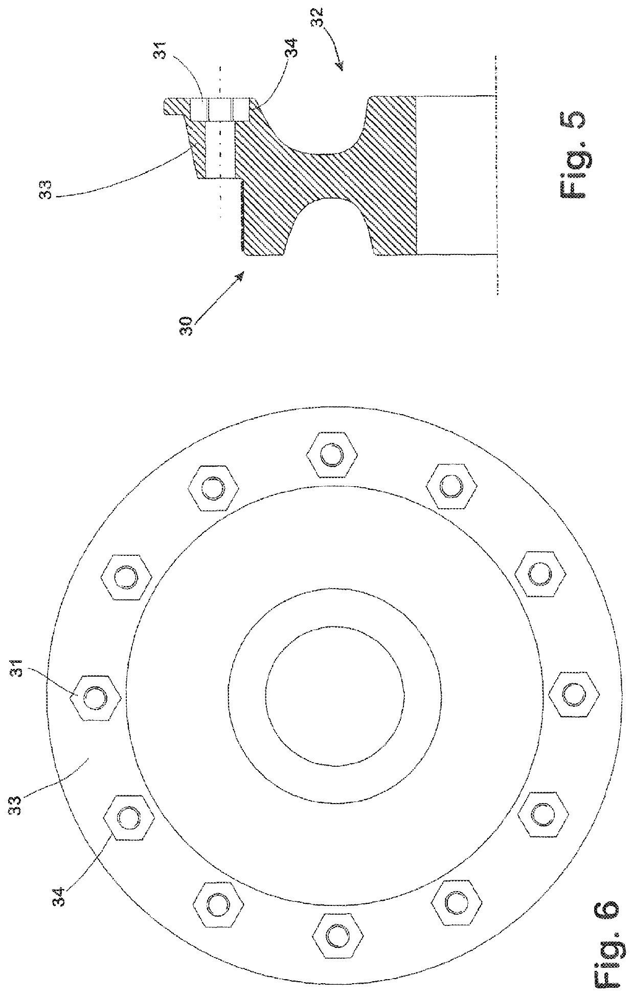 Multi-part, sprung rail wheel