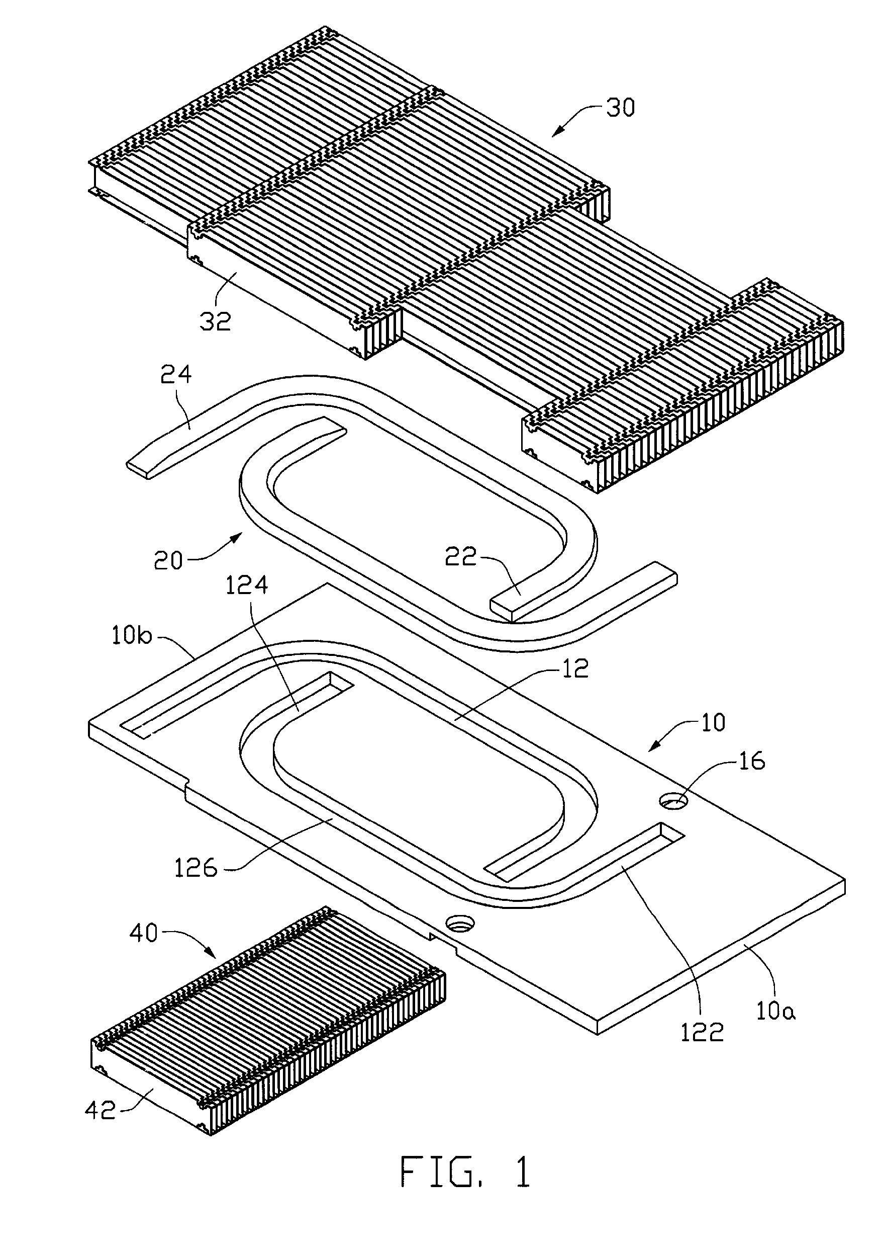 Heat sink with heat pipes