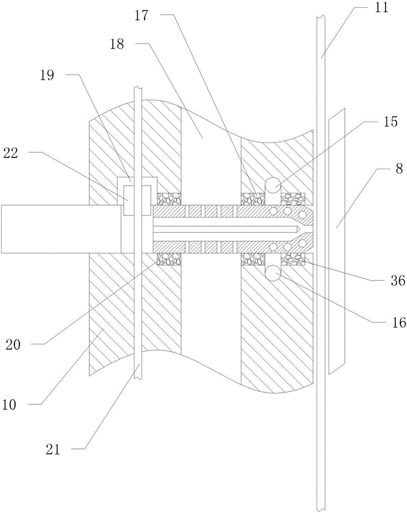 Tipping paper perforating device