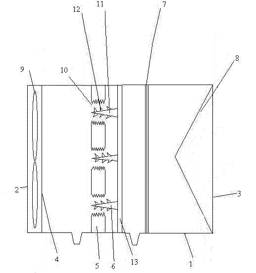 Gallery dust remover for safety production of coal mine