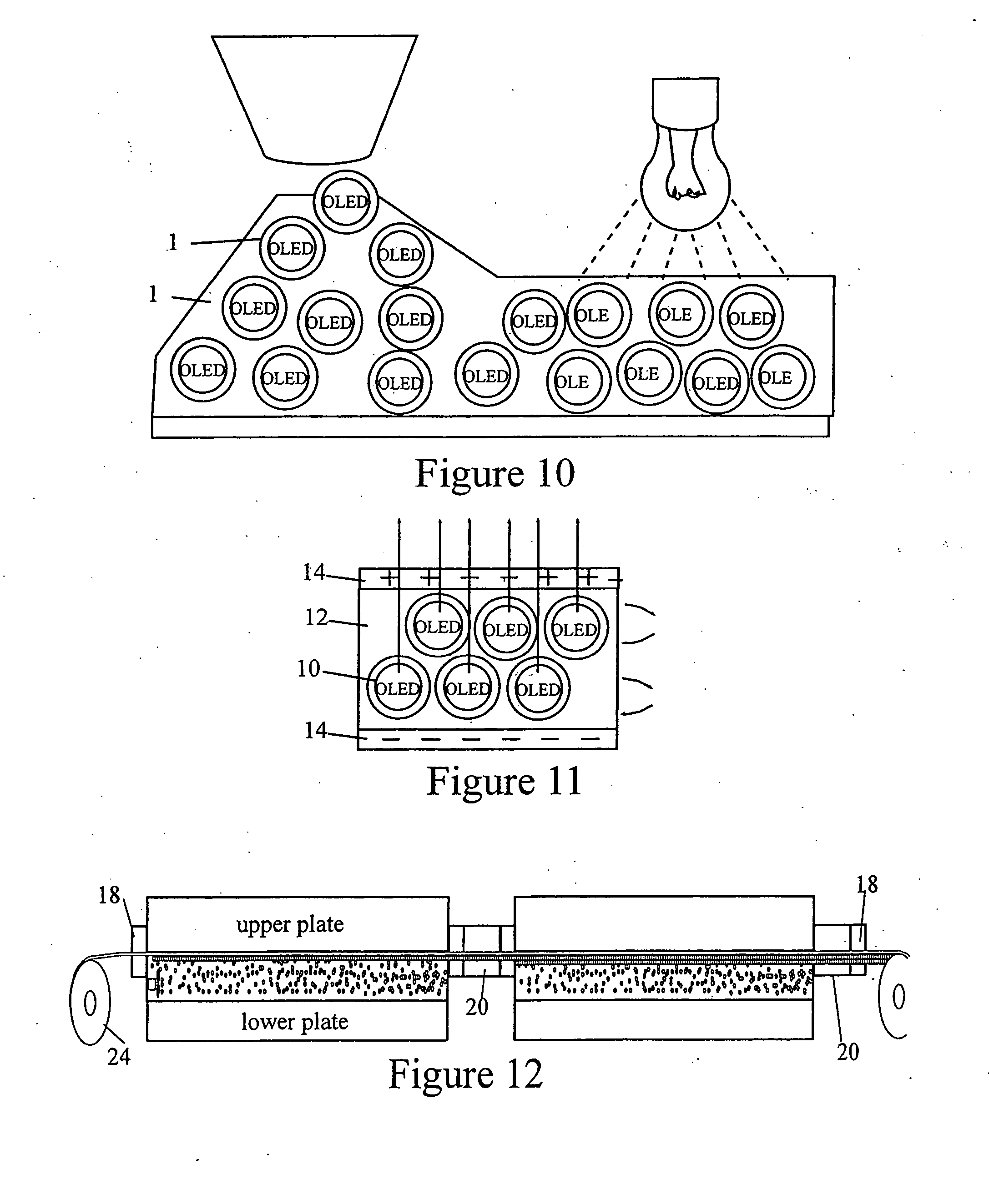 Organic and inorganic light active devices and methods for making the same