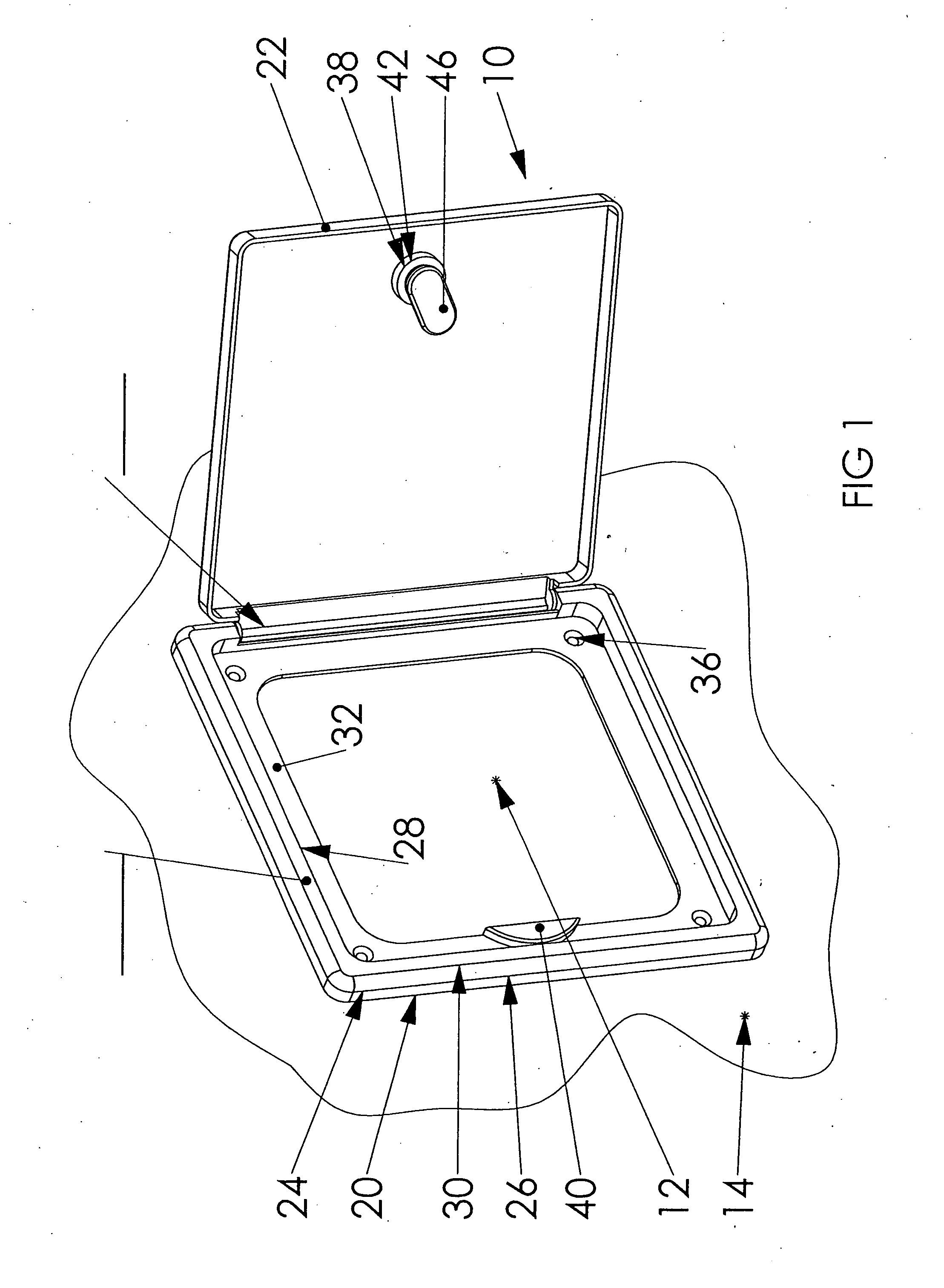 Molded plastic access door