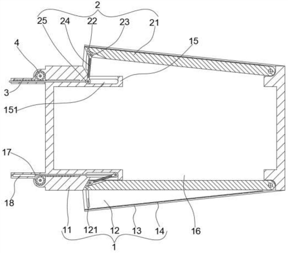 A heat dissipation shell of a shortwave post-selector