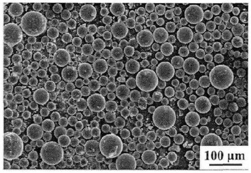 A kind of preparation method and application of high-purity dense spherical titanium-zirconium alloy powder