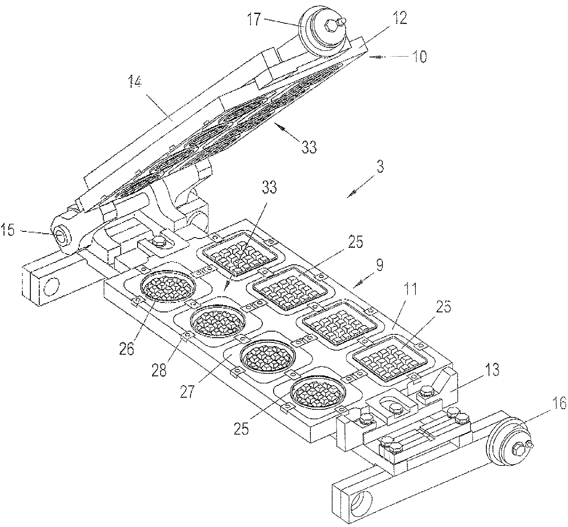 Baking plate for baking ovens