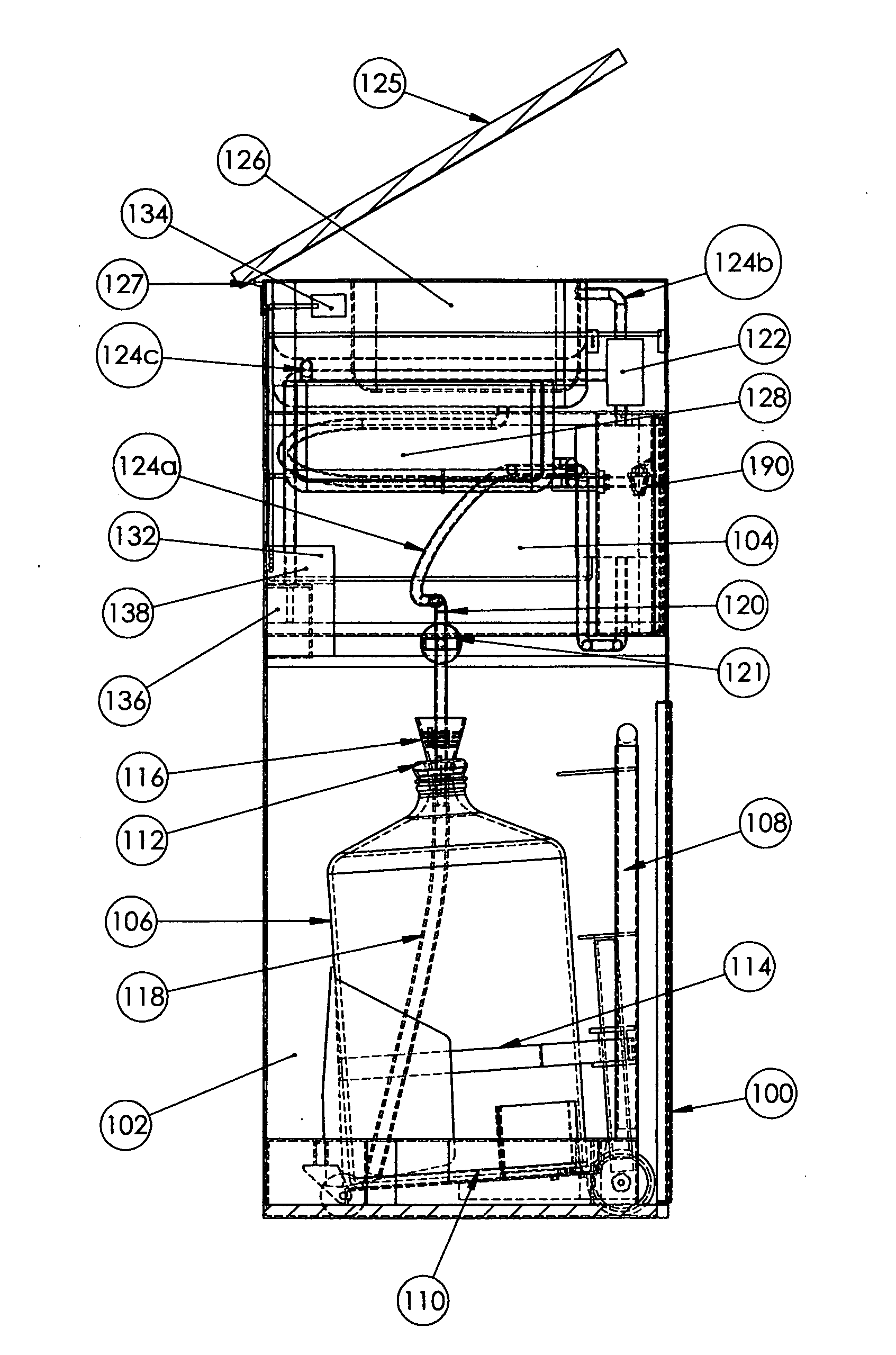 Bottled water dispenser